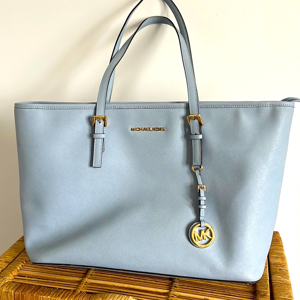Michael Kors blue large designer purse!